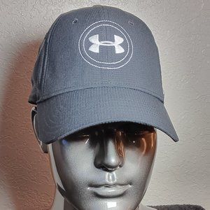 UNDER ARMOUR MENS GOLF HAT L/XL - BLACK FITTED